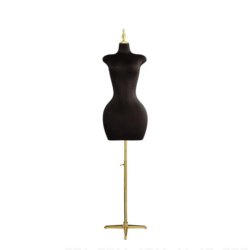 Plus size Velvet half body mannequin female Torso Big breasts big butts Upper Body Dress Form women clothes store