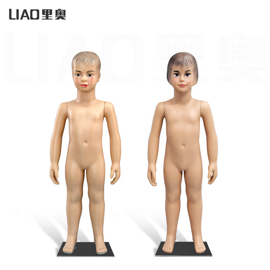 Cheap Plastic Full Body Stand Mannequin Boy and Girl Dummy Model for Infants and Children Clothes Display Head Type Baby Manikin