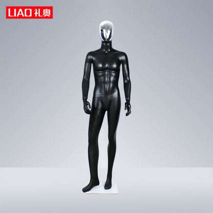 High Quality Matte Black Full Body Male Dummy for Store Display