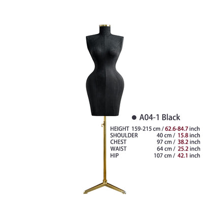Cheap Wholesale BBL Curvy Female Pinable Mannequin Women Half Body Female Dress Form Plus Size With Big Hip Boobs