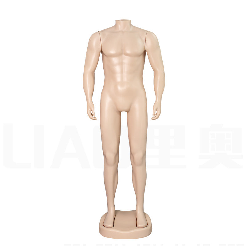 2025 New Cheap Plastic Male Mannequin Without Head Full Body Man Mannequins Man Dummy for Clothing Boutique Store Display