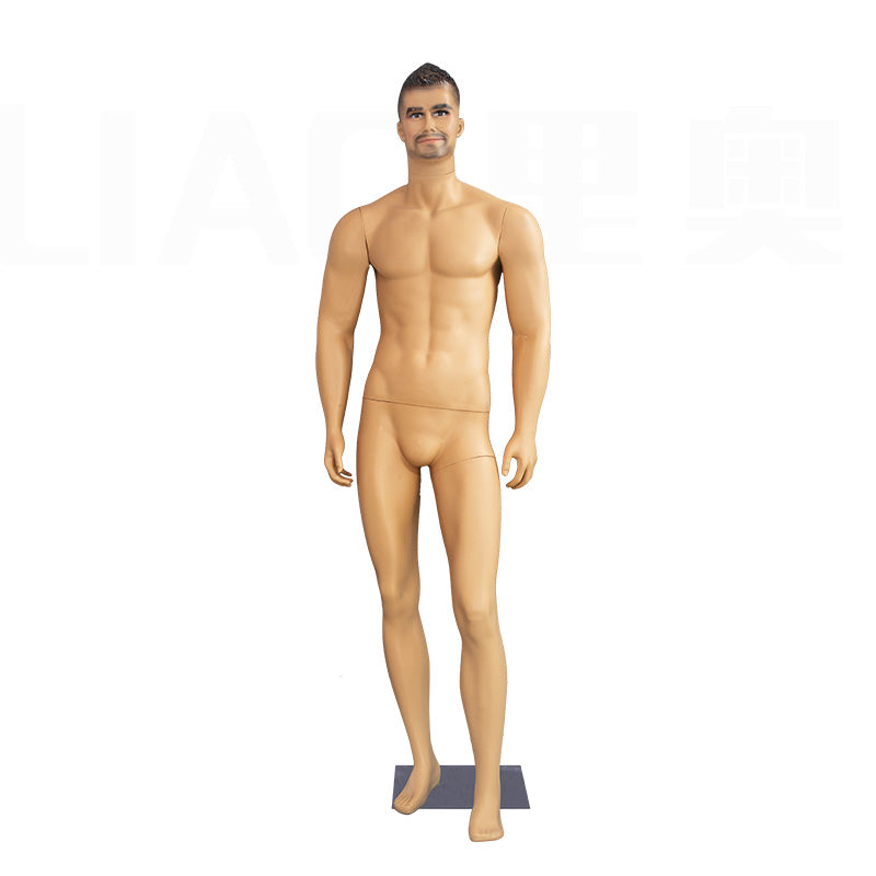 Factory Wholesale Cheap Plastic Skin Color Male Mannequin Lifelike Muscle Men Dummy Fashion Store Display