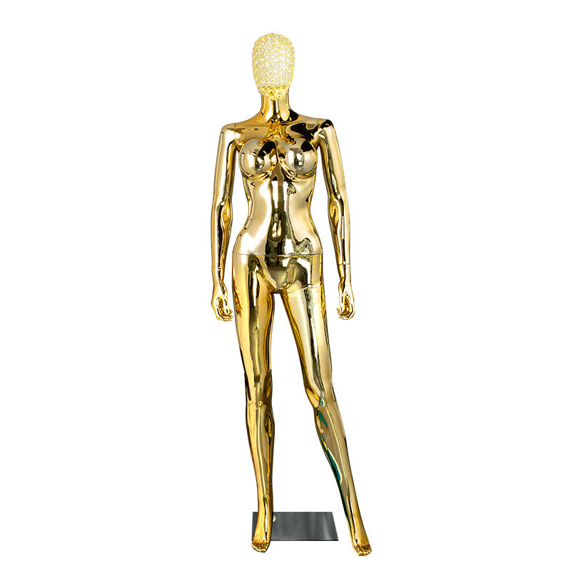 Women Full Body PlasticChrome Female Mannequins Original Factory With Wholesale Price With Metal Head