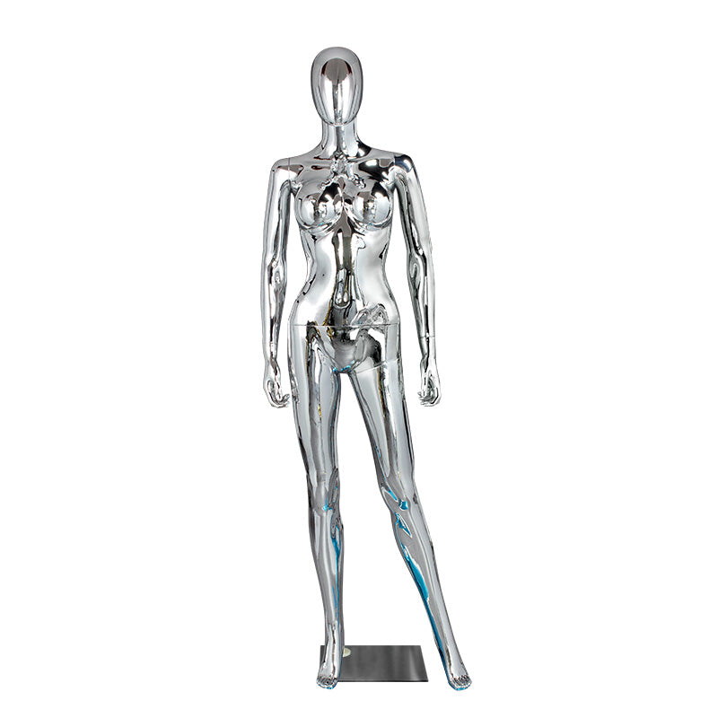 New Arrival for 2025 Factory Women Model Latin America Underwear Clothing Chrome Female Mannequin Windows Display
