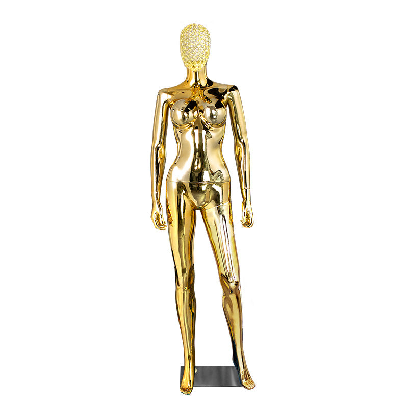 Women Full Body PlasticChrome Female Mannequins Original Factory With Wholesale Price With Metal Head