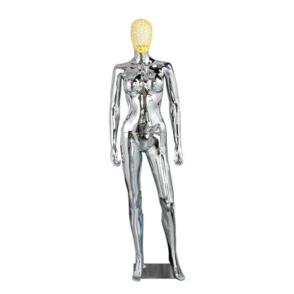Women Full Body PlasticChrome Female Mannequins Original Factory With Wholesale Price With Metal Head