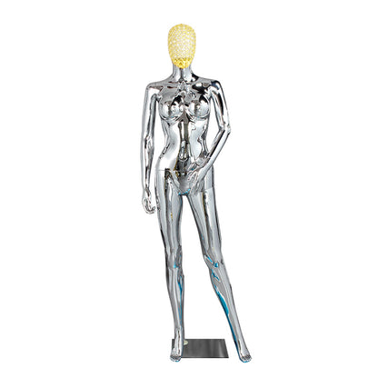 Women Full Body PlasticChrome Female Mannequins Original Factory With Wholesale Price With Metal Head