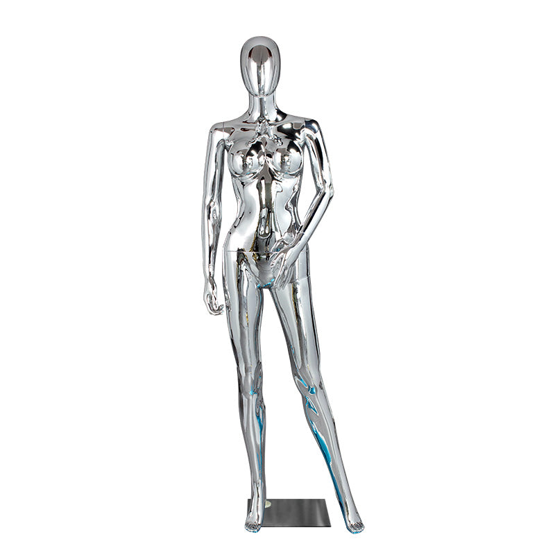 New Arrival for 2025 Factory Women Model Latin America Underwear Clothing Chrome Female Mannequin Windows Display