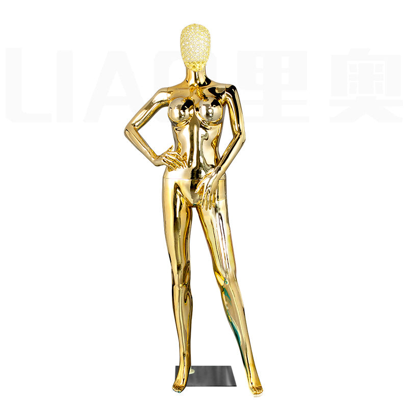 Women Full Body PlasticChrome Female Mannequins Original Factory With Wholesale Price With Metal Head