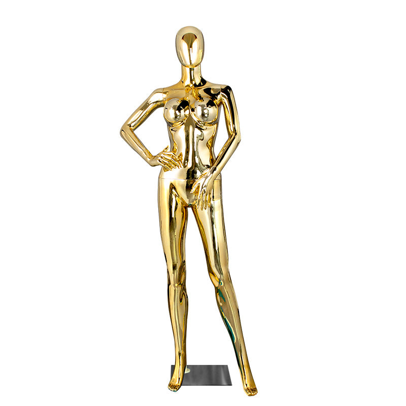 New Arrival for 2025 Factory Women Model Latin America Underwear Clothing Chrome Female Mannequin Windows Display