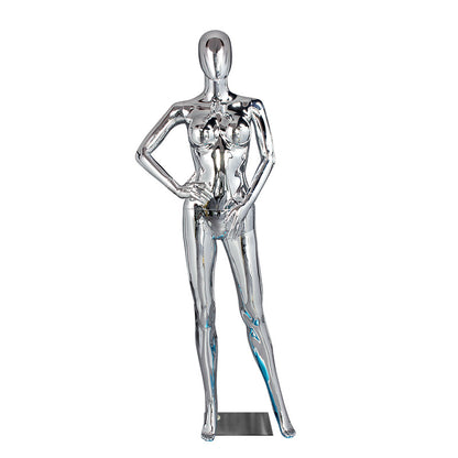 New Arrival for 2025 Factory Women Model Latin America Underwear Clothing Chrome Female Mannequin Windows Display