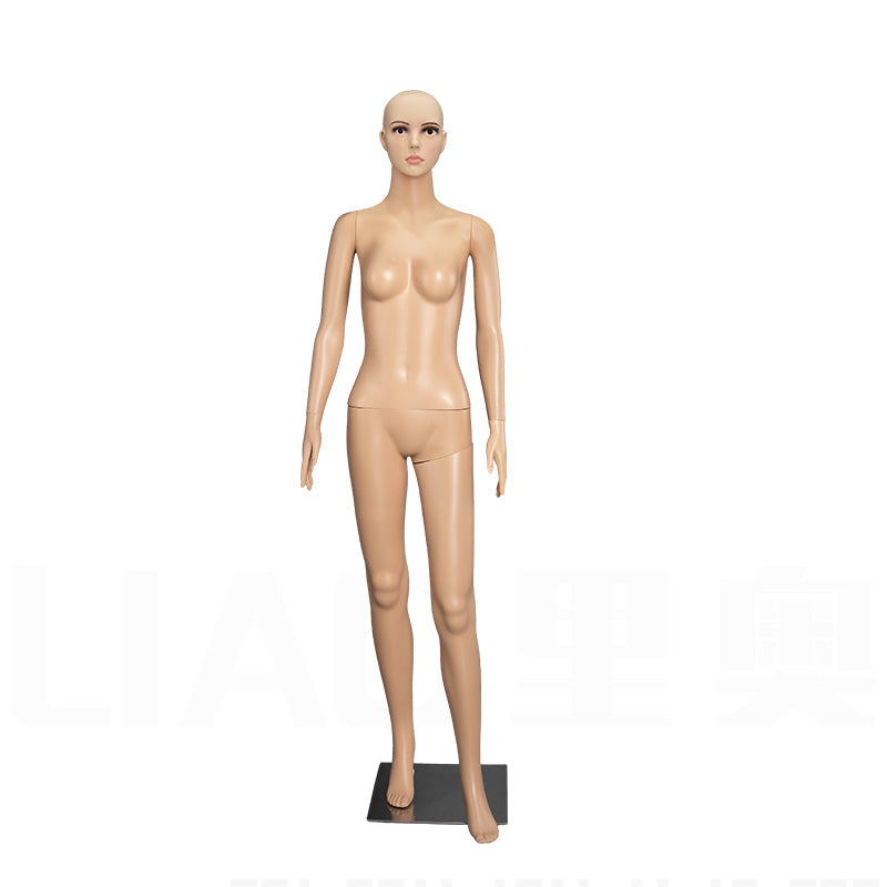 Factory Supplier Cheap Plastic Female Mannequin Full Body With Realistic Head for Sale Garments Boutique Display