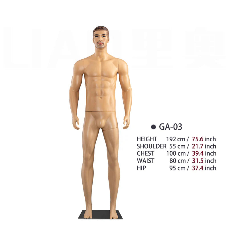wholesale plus size dress makers mannequin men's body Windows display Model man for clothes