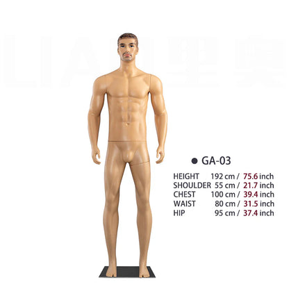 wholesale plus size dress makers mannequin men's body Windows display Model man for clothes