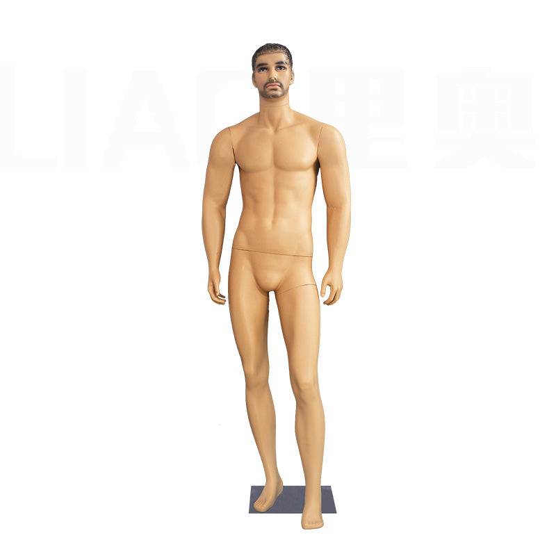 Factory Wholesale Cheap Plastic Skin Color Male Mannequin Lifelike Muscle Men Dummy Fashion Store Display