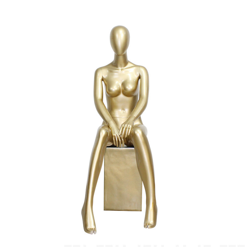 High Quality Golden Underwear Bra Female Mannequin Women Clothing Window Fashion Display