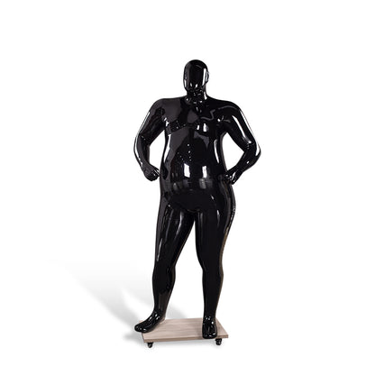 Europe America Big Plus Size Fat Man Fiberglass Mannequin Male Model Full Body Dummy for Garments Fashion Display