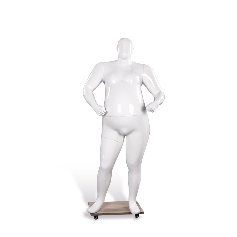 Europe America Big Plus Size Fat Man Fiberglass Mannequin Male Model Full Body Dummy for Garments Fashion Display