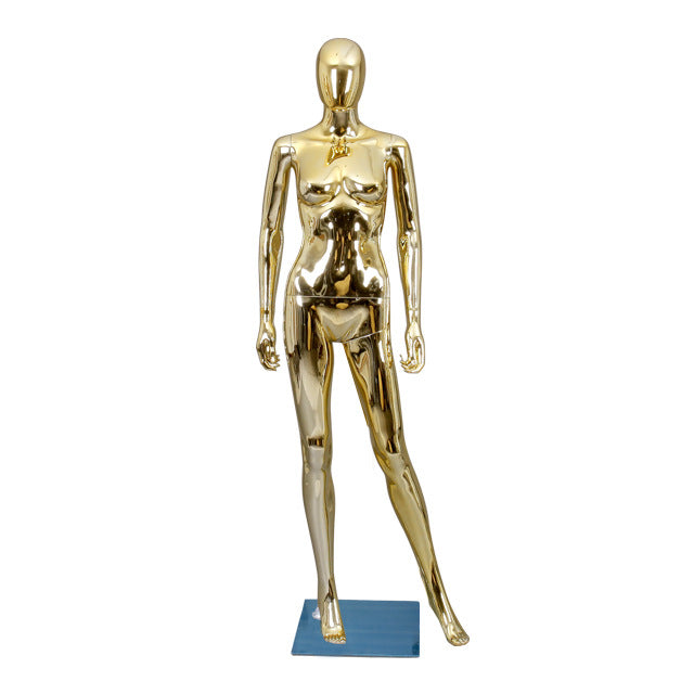 Hot Selling Silvery Golden Chrome Mannequin for Wedding Dress