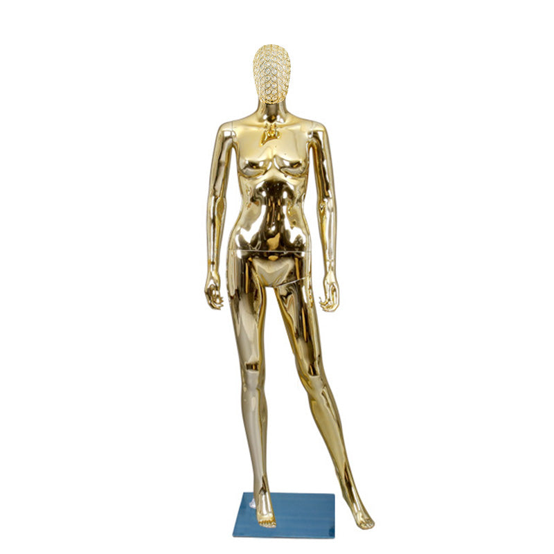 Women Full Body PlasticChrome Female Mannequins Original Factory With Wholesale Price With Metal Head