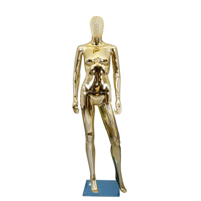 Women Full Body PlasticChrome Female Mannequins Original Factory With Wholesale Price With Metal Head