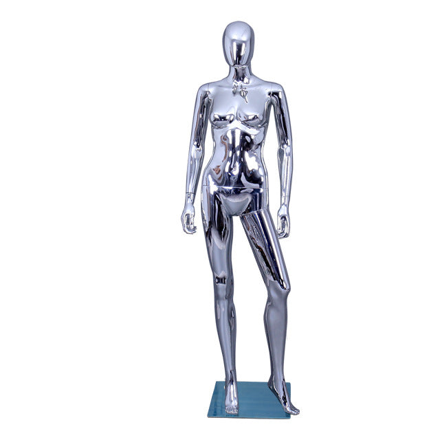 Hot Selling Silvery Golden Chrome Mannequin for Wedding Dress