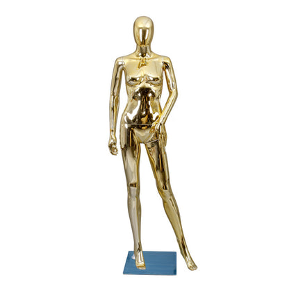Hot Selling Silvery Golden Chrome Mannequin for Wedding Dress