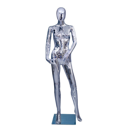 Hot Selling Silvery Golden Chrome Mannequin for Wedding Dress