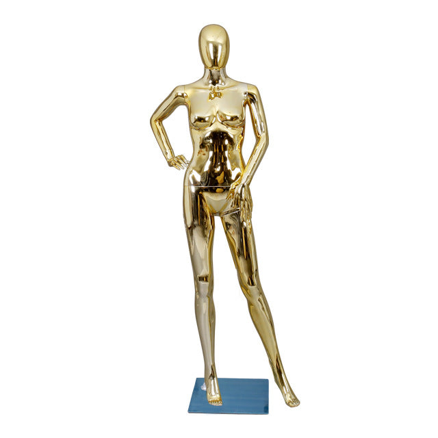 Hot Selling Silvery Golden Chrome Mannequin for Wedding Dress