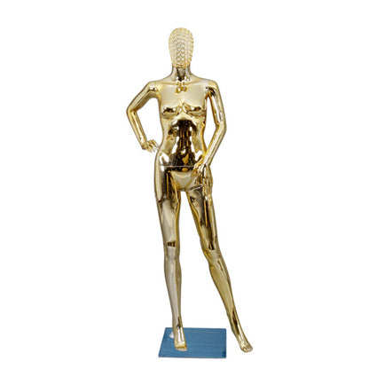 Women Full Body PlasticChrome Female Mannequins Original Factory With Wholesale Price With Metal Head