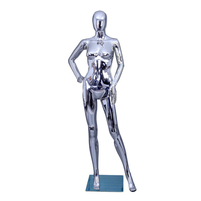 Hot Selling Silvery Golden Chrome Mannequin for Wedding Dress