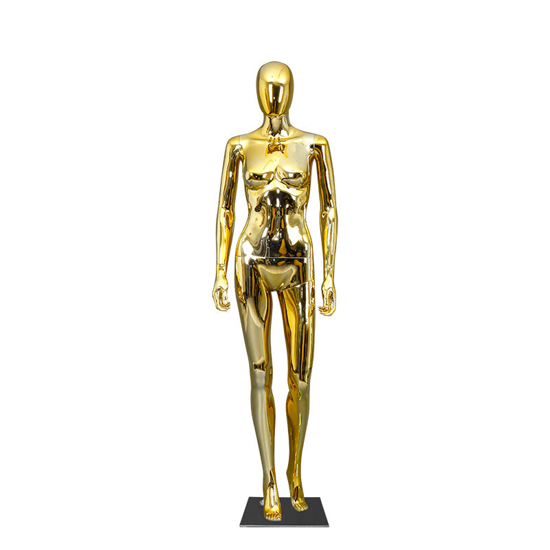 Hot Selling Silvery Golden Chrome Mannequin for Wedding Dress