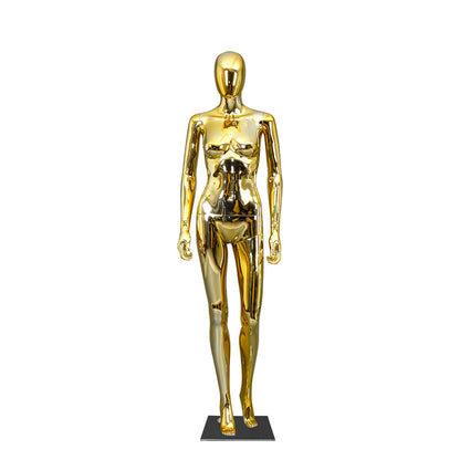 Hot Selling Silvery Golden Chrome Mannequin for Wedding Dress