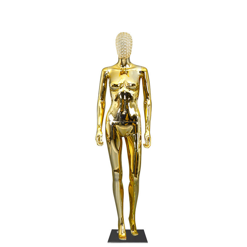Women Full Body PlasticChrome Female Mannequins Original Factory With Wholesale Price With Metal Head