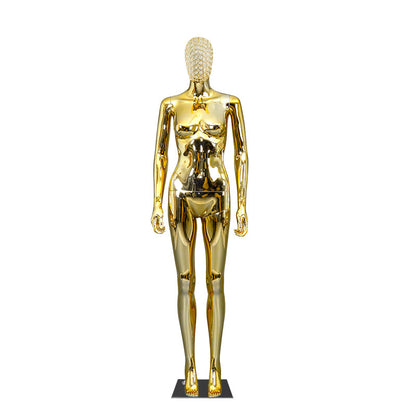 Women Full Body PlasticChrome Female Mannequins Original Factory With Wholesale Price With Metal Head