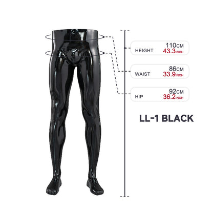 High Quality Half-Length Torso and Leg Lower Body Mannequin Cheap Plastic Male Mannequin for Pants Display Hot Sale