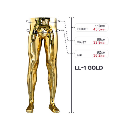 High Quality Half-Length Torso and Leg Lower Body Mannequin Cheap Plastic Male Mannequin for Pants Display Hot Sale