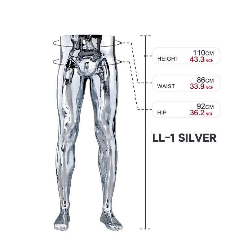High Quality Half-Length Torso and Leg Lower Body Mannequin Cheap Plastic Male Mannequin for Pants Display Hot Sale
