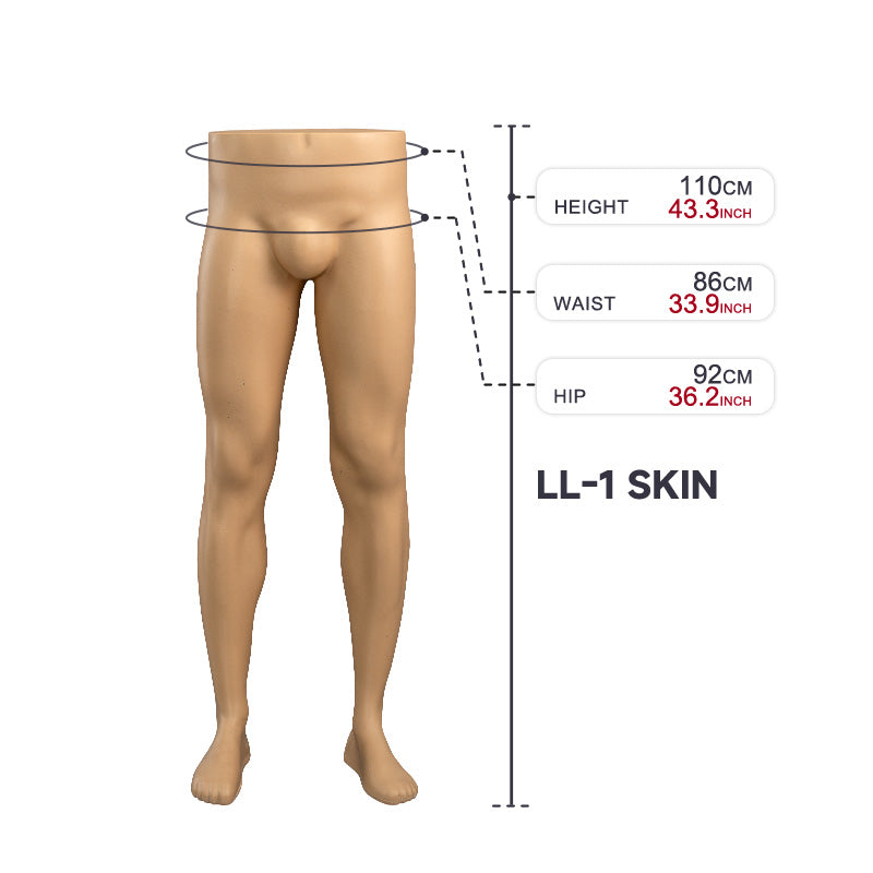 High Quality Half-Length Torso and Leg Lower Body Mannequin Cheap Plastic Male Mannequin for Pants Display Hot Sale