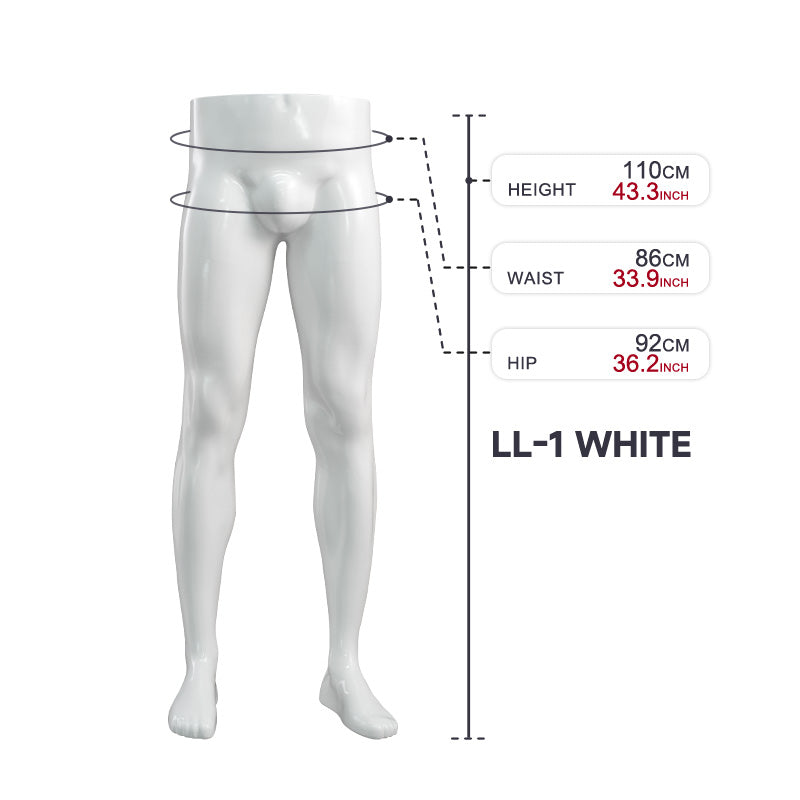 High Quality Half-Length Torso and Leg Lower Body Mannequin Cheap Plastic Male Mannequin for Pants Display Hot Sale