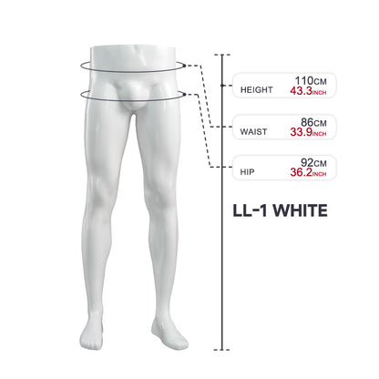 High Quality Half-Length Torso and Leg Lower Body Mannequin Cheap Plastic Male Mannequin for Pants Display Hot Sale