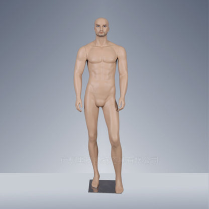 Lifelike Makeup Skin Model Fiberglass Male Mannequin for Sale