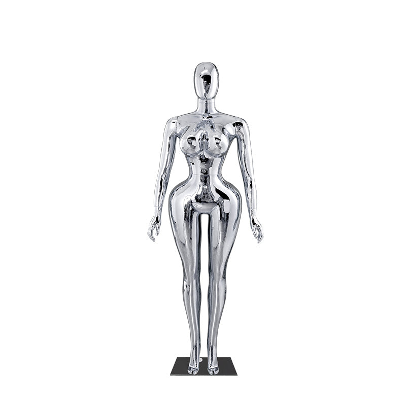 Plus-Size Female Mannequin with Slender Waist and Curvy Figure for Shop Window Display