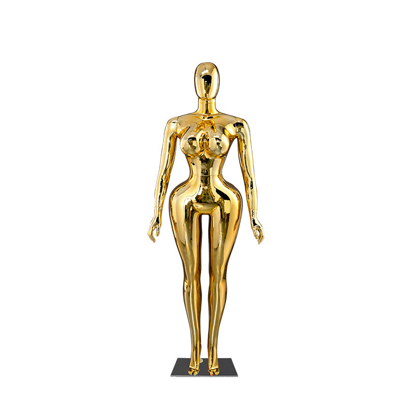 Plus-Size Female Mannequin with Slender Waist and Curvy Figure for Shop Window Display