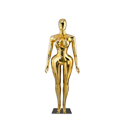 Plus-Size Female Mannequin with Slender Waist and Curvy Figure for Shop Window Display