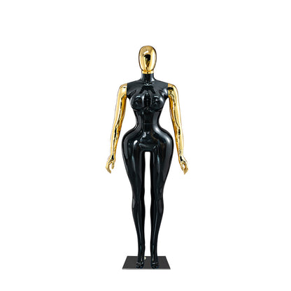 Plus-Size Female Mannequin with Slender Waist and Curvy Figure for Shop Window Display