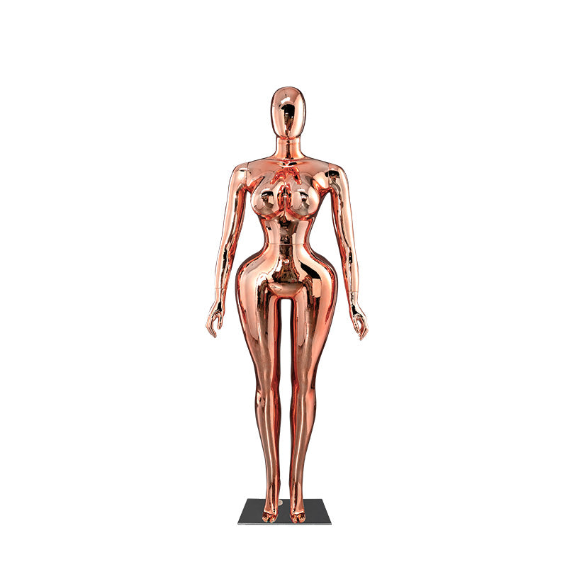 Plus-Size Female Mannequin with Slender Waist and Curvy Figure for Shop Window Display