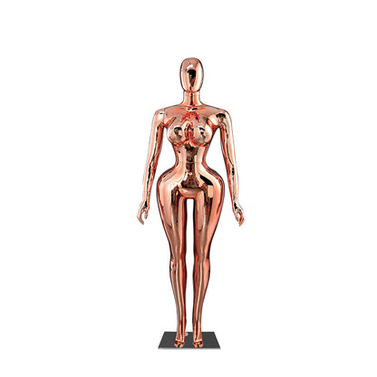 Plus-Size Female Mannequin with Slender Waist and Curvy Figure for Shop Window Display