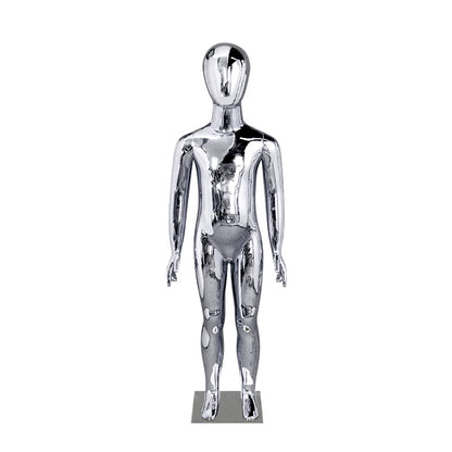 Chrome Kids Mannequins Gold and Sliver Smooth Whole Body Child Dummy for Different Age