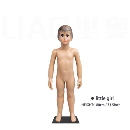 Cheap Plastic Full Body Stand Mannequin Boy and Girl Dummy Model for Infants and Children Clothes Display Head Type Baby Manikin